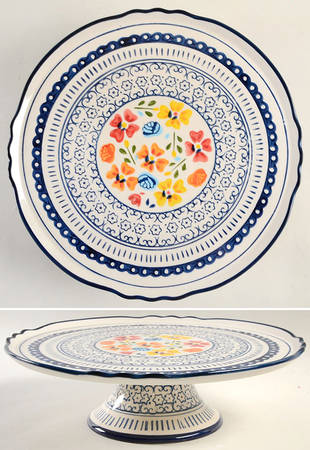 Luxembourg 12" Diameter Pedestal Cake Stand