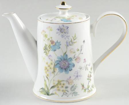 Blue Wild Floral Teapot & Lid
