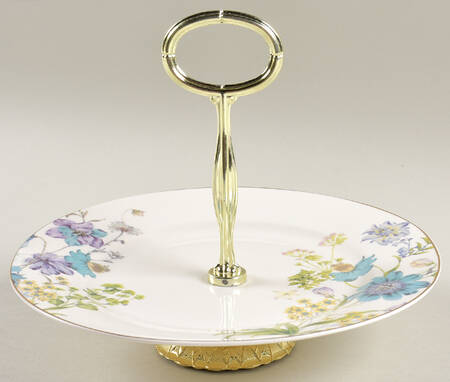 Blue Wild Floral 6" - 7" Tidbit (from Salad Plate) HC