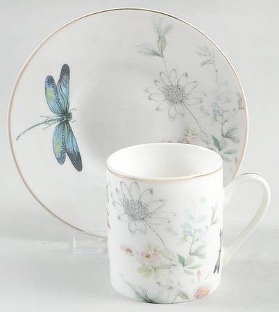 Dragonfly Espresso Cup and Saucer Set