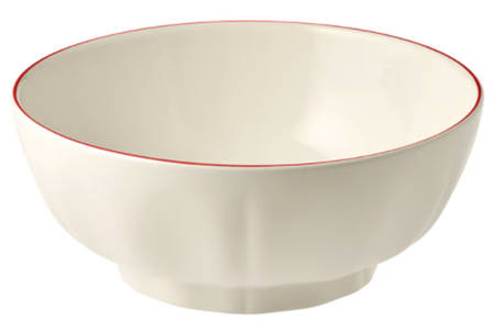 Filets Rouge (Red) 8" Round Serving Bowl