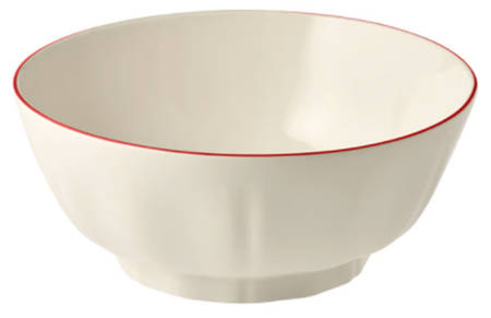 Filets Rouge (Red) 6" Round Serving Bowl