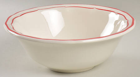 Filets Rouge (Red) Large Soup/Cereal Bowl