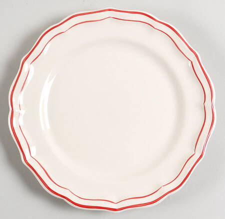 Filets Rouge (Red) Salad/Dessert Plate
