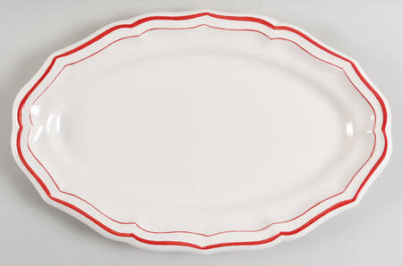 Filets Rouge (Red) 16" Oval Serving Platter