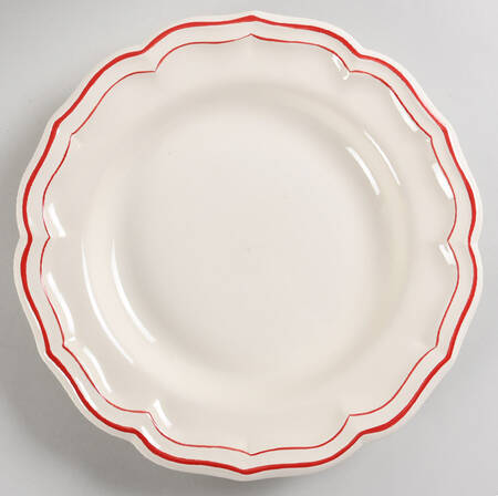 Filets Rouge (Red) 12" Chop Plate (Round Platter)