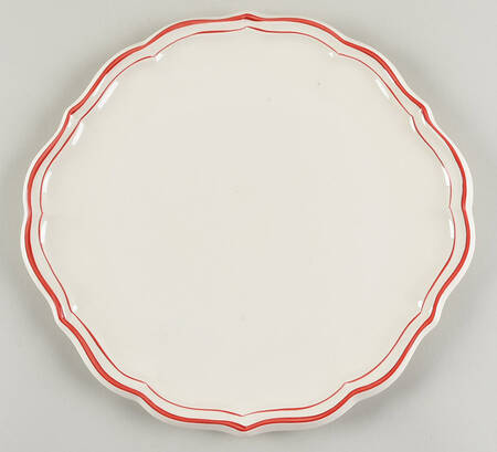 Filets Rouge (Red) Cake Plate