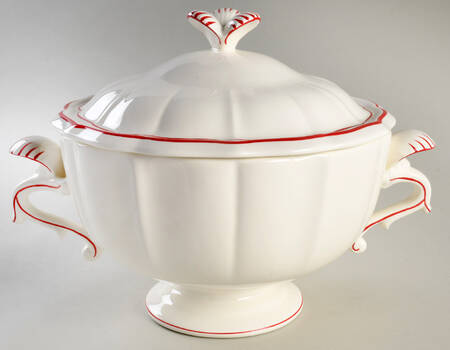 Filets Rouge (Red) Tureen &  Lid