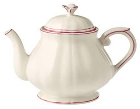 Filets Pivoine (Peony Pink) Teapot & Lid