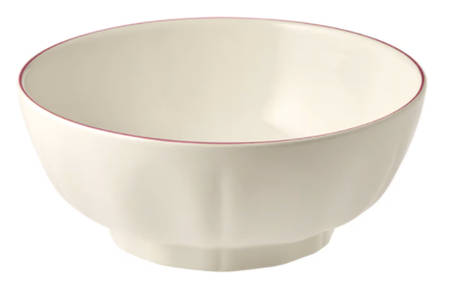 Filets Pivoine (Peony Pink) 8" Round Serving Bowl