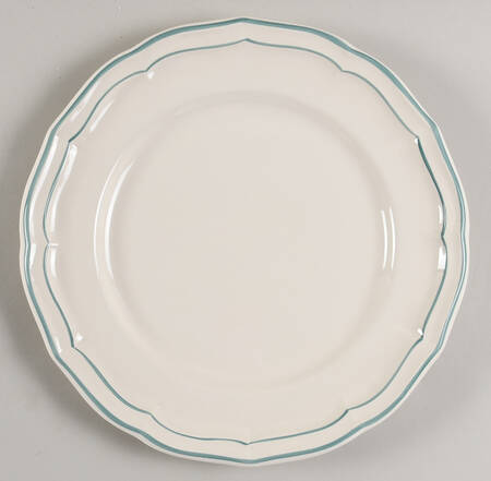 Filets Celadon (Earth Gray-Green) Dinner Plate