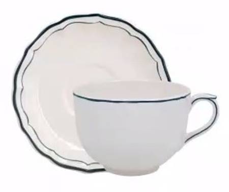 Filets Acapulco (Ocean Blue) Jumbo Cup & Saucer Set