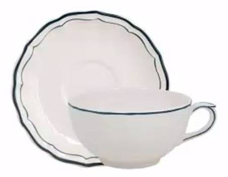 Filets Acapulco (Ocean Blue) Breakfast Cup & Saucer Set