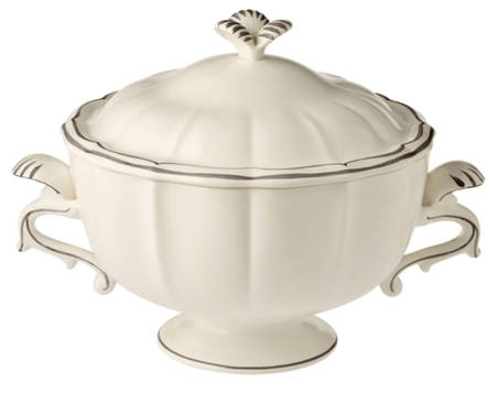 Filets Taupe (Light Brown) Tureen &  Lid