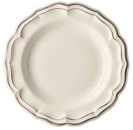 Filets Taupe (Light Brown) Deep Round Platter