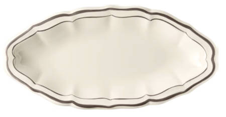 Filets Taupe (Light Brown) Pickle Dish