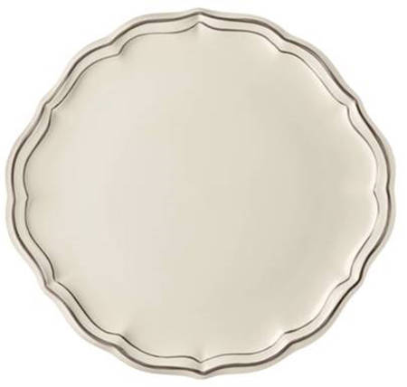 Filets Taupe (Light Brown) Cake Plate