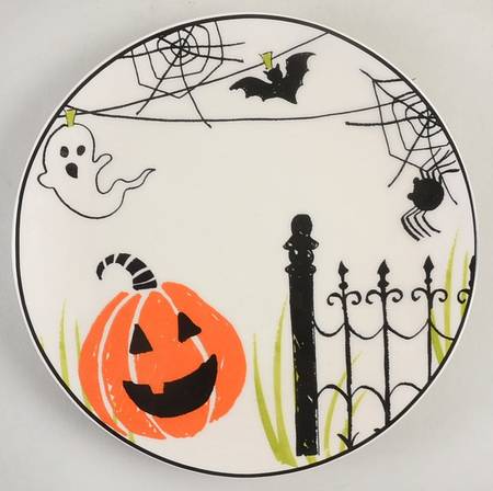 Halloween Picket Fence Appetizer Plate