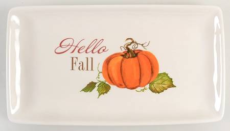 Hello Fall 14" Rectangular Serving Platter