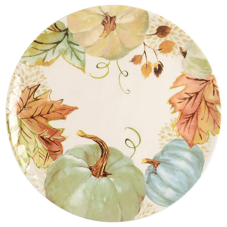 Sage Green Leaves-Autumn Hill Dinner Plate