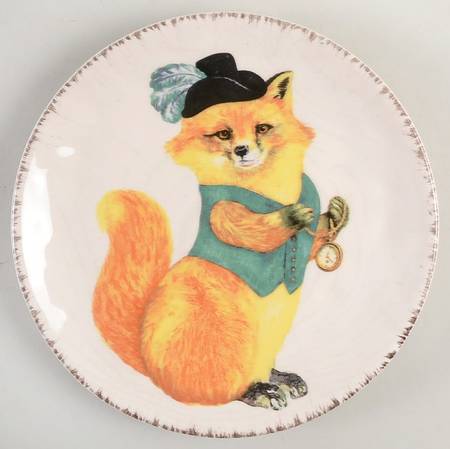 Royal Forest Animal Salad/Dessert Plate