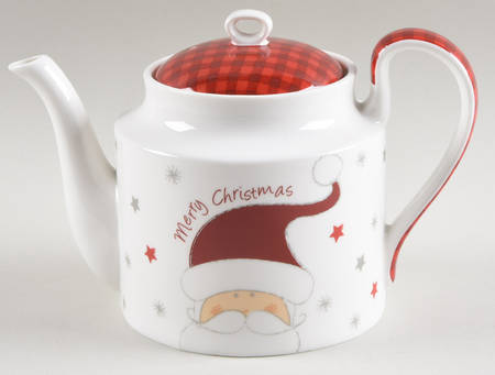 Santa and Snowman Teapot & Lid