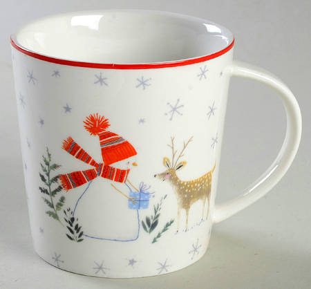 Snowman Deer Mug