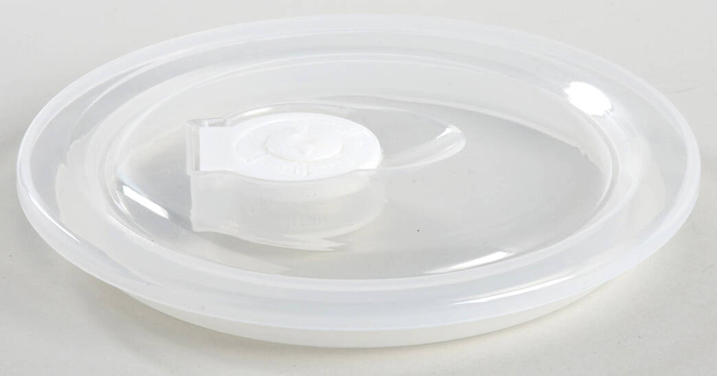 Plaid Poinsettia Plastic Lid for 5" Ceramic Storage Bowl