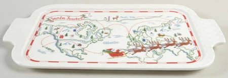 Santa Tracker Lid for Rectangular Baker