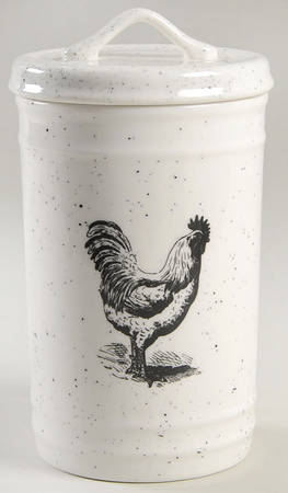 Black Speckle Farm Medium Canister & Lid