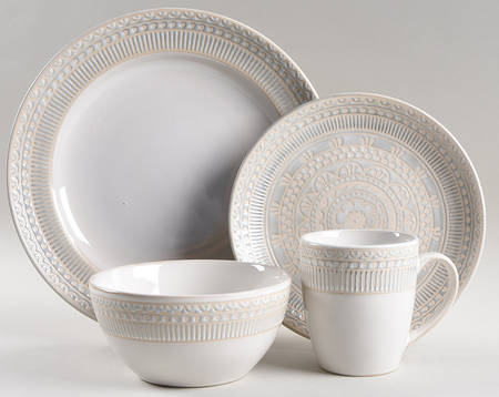 Amberdale Cream 4 Piece Place Setting