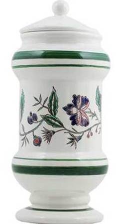 Dominote (Hand Painted) 10" Pharmacy Jar & Lid