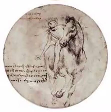 Leonardo de Vinci Horses Coaster