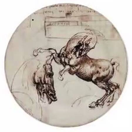 Leonardo de Vinci Horses Coaster