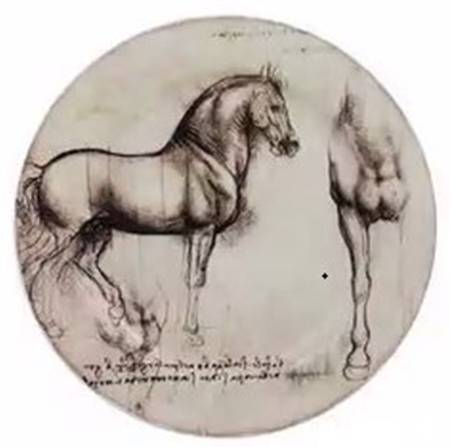 Leonardo de Vinci Horses Coaster