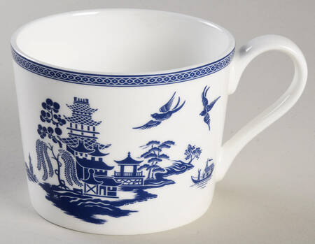 Blue Willow Flat Cup