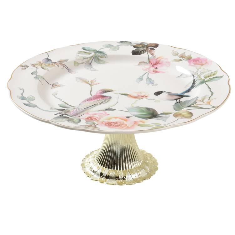 Magnolia Cake Stand with 4"-5" Metal Pedestal  Hc