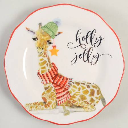 Holiday Animal Salad Plate