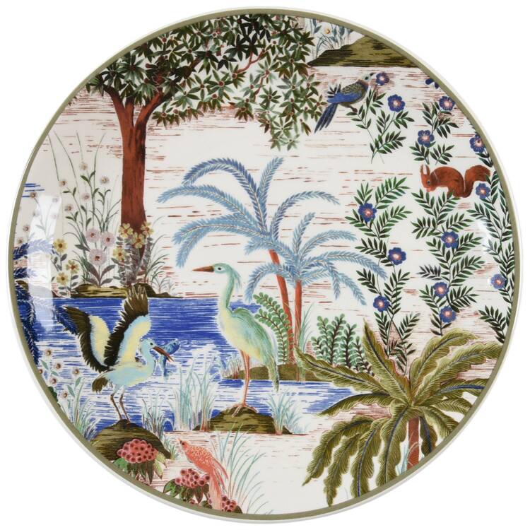 Le Jardin du Palais, The Palace Garden Canape Plate by Faiencerie De Gien