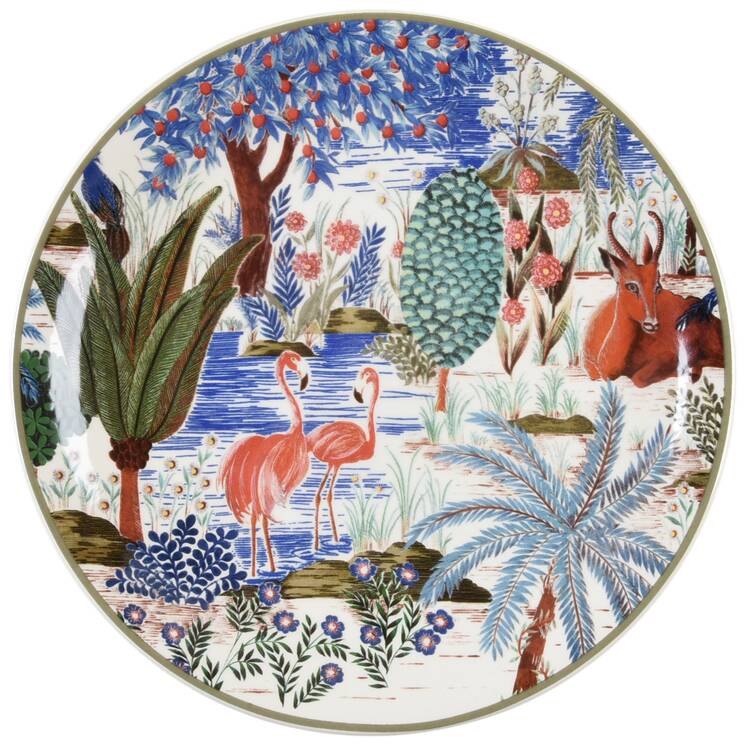 Le Jardin du Palais, The Palace Garden Canape Plate by Faiencerie De Gien