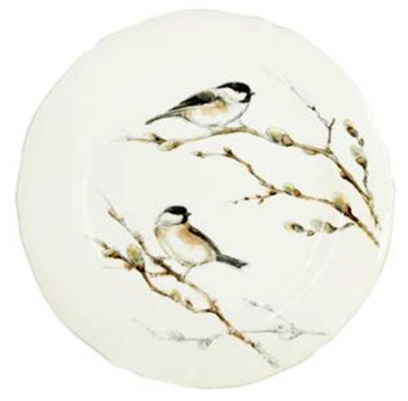 Les Oiseaux de la Foret Salad/Dessert Plate