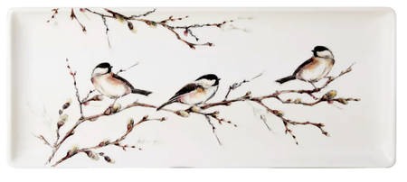 Les Oiseaux de la Foret Oblong Tray 14"