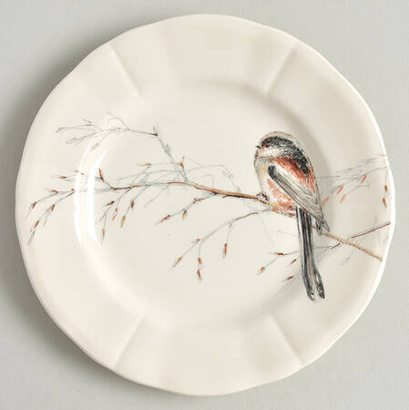 Les Oiseaux de la Foret Canape Plate by Faiencerie De Gien