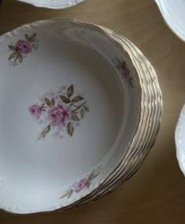 Dresden Rose Coupe Soup Bowl