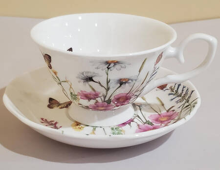 GCB11 Footed Cup & Saucer Set
