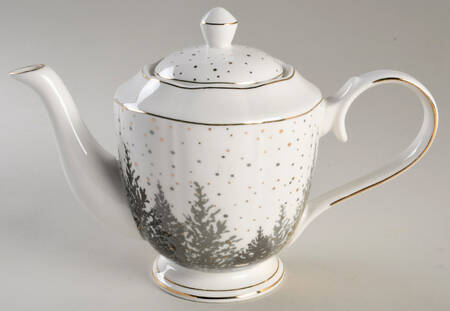 Black Grey Tree Teapot & Lid