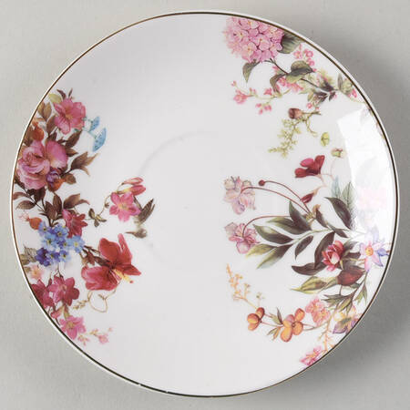 Pink Blue Garden Saucer