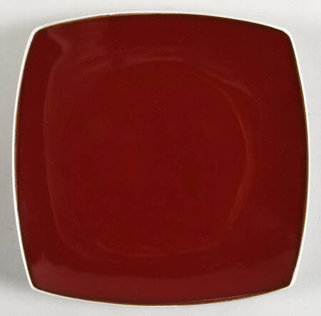 Soho Lounge Red-White Salad/Dessert Plate