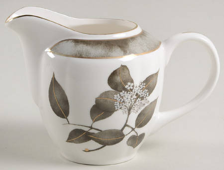 Metallic Black Leaves Creamer