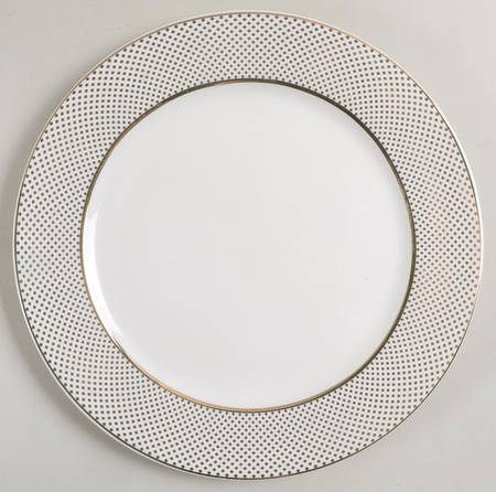 Gold Diamond Pin Salad Plate